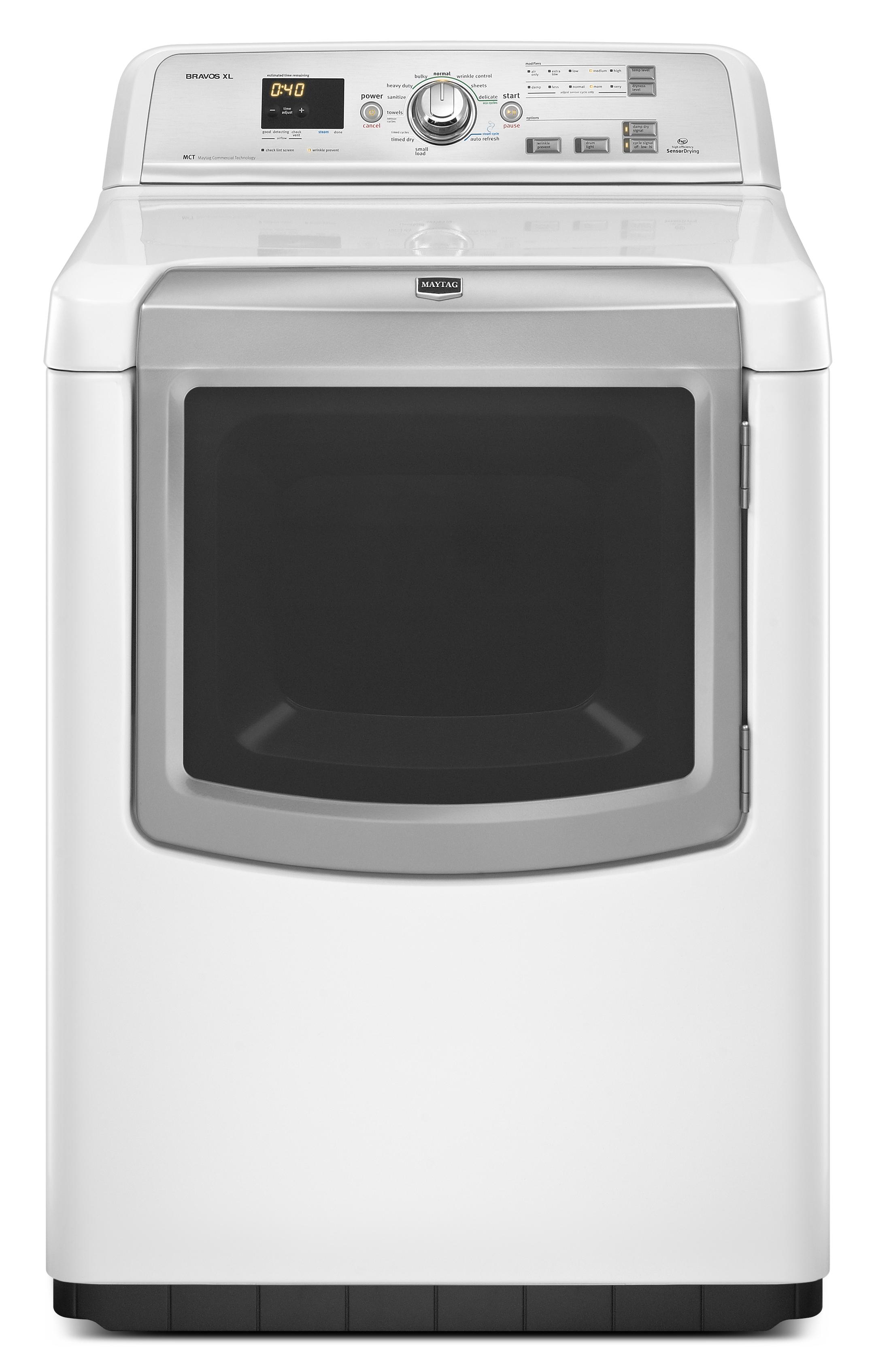 Maytag MGDB850YW 7.3 Cu. Ft. Bravos XL® HighEfficiency Gas Steam Dryer
